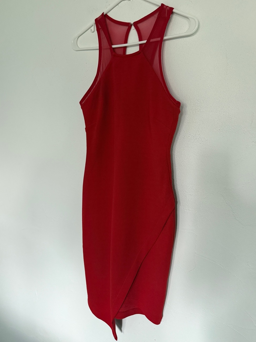 Small Mesh Red Dress